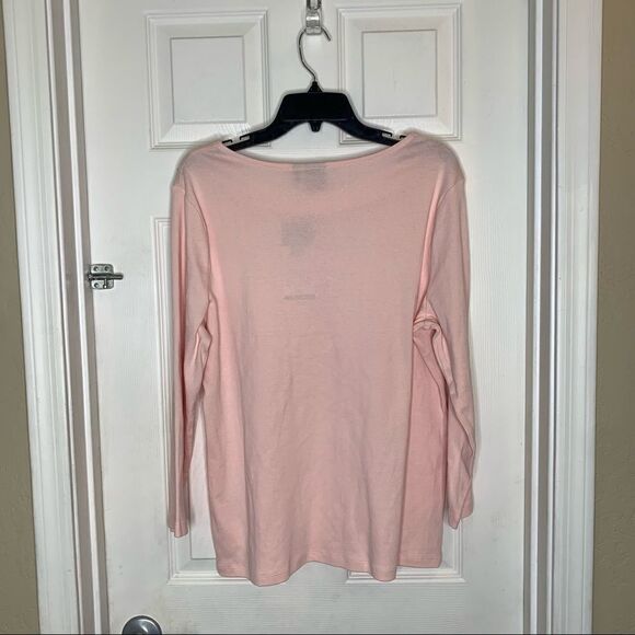 Rafaella Jeweled Top Size XL Chintz Rose Color - Picture 7 of 11